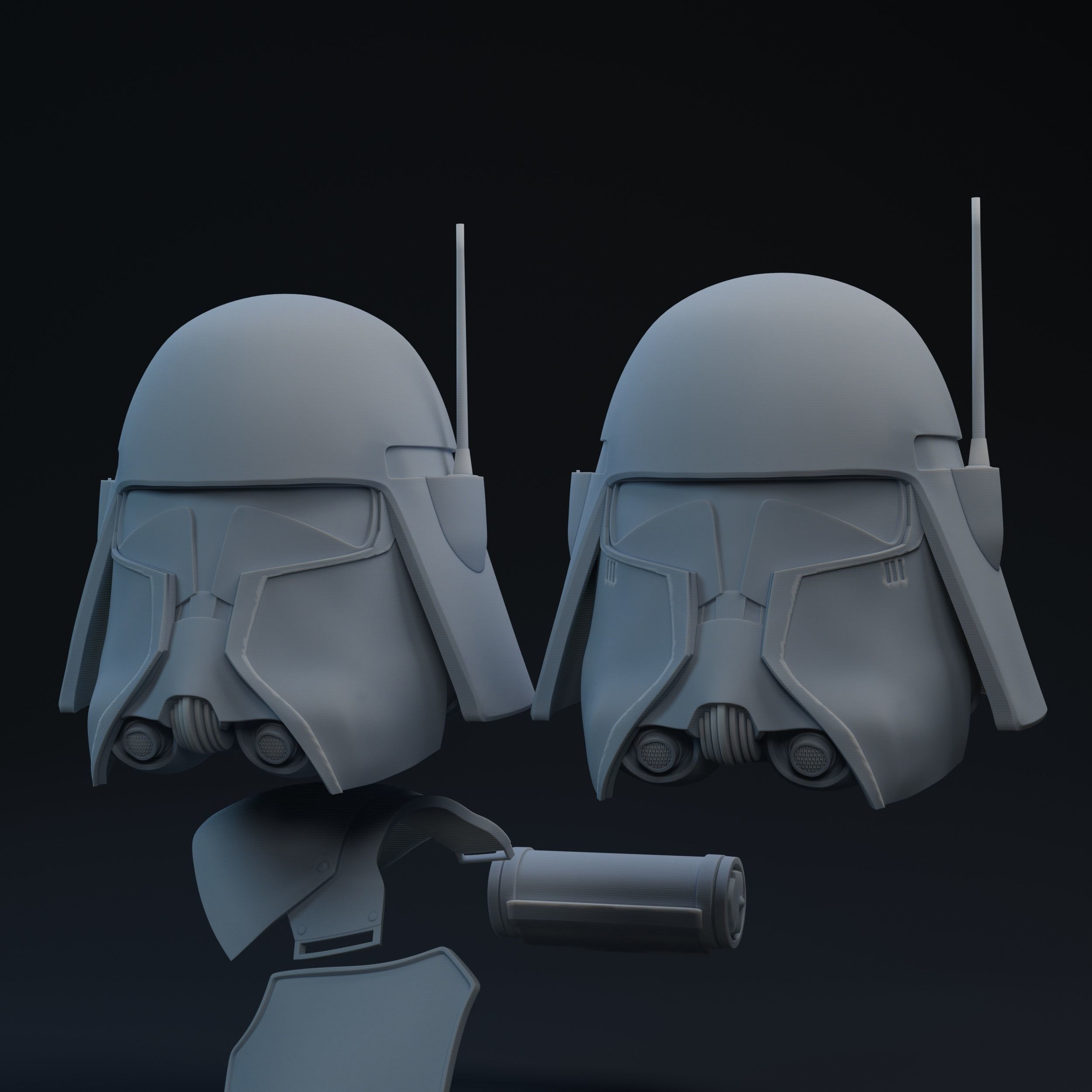 Clone Commander Bacara One-Twelfth Scale Kit 3D print model_1