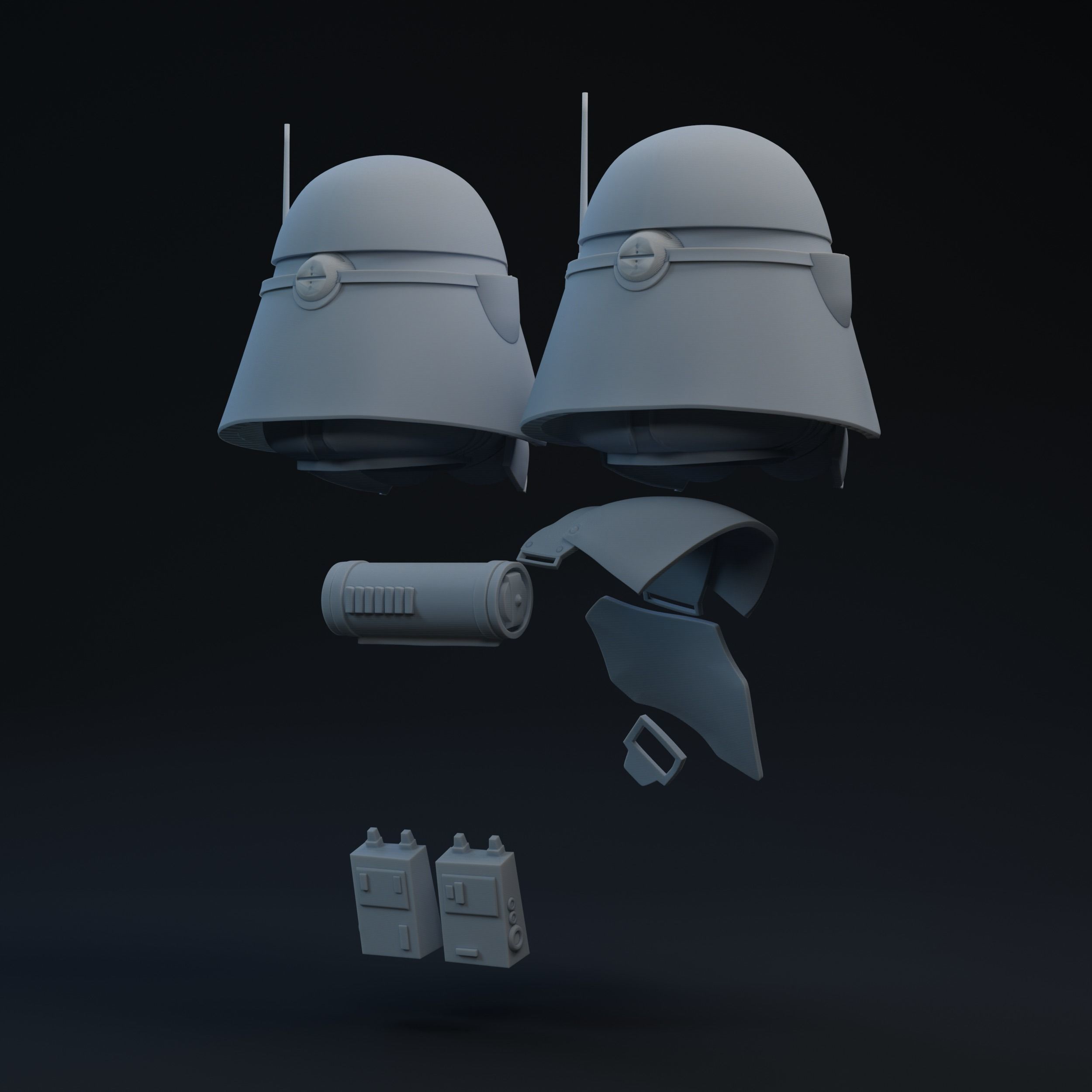 Clone Commander Bacara One-Twelfth Scale Kit 3D print model_2