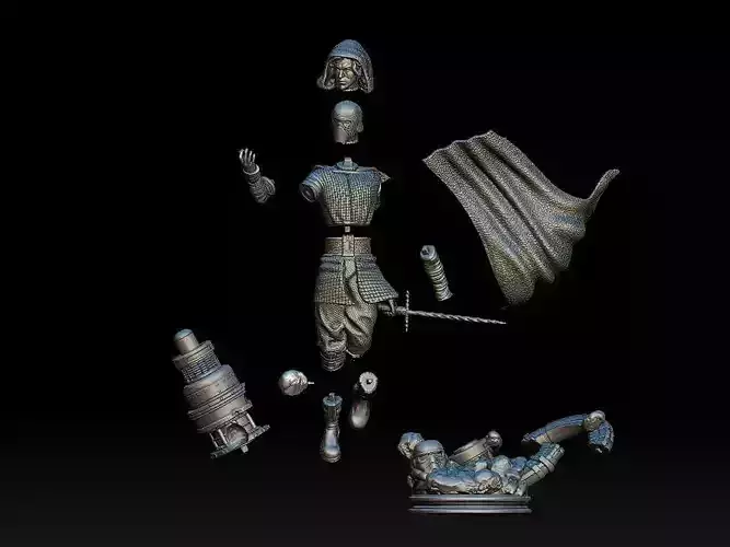KYLO REN STAR WARS MODEL READY TO 3D PRINT