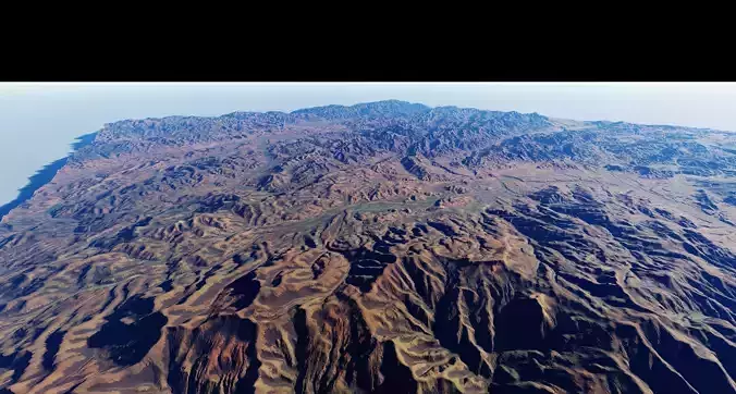 Realistic Terrain 3 3D model
