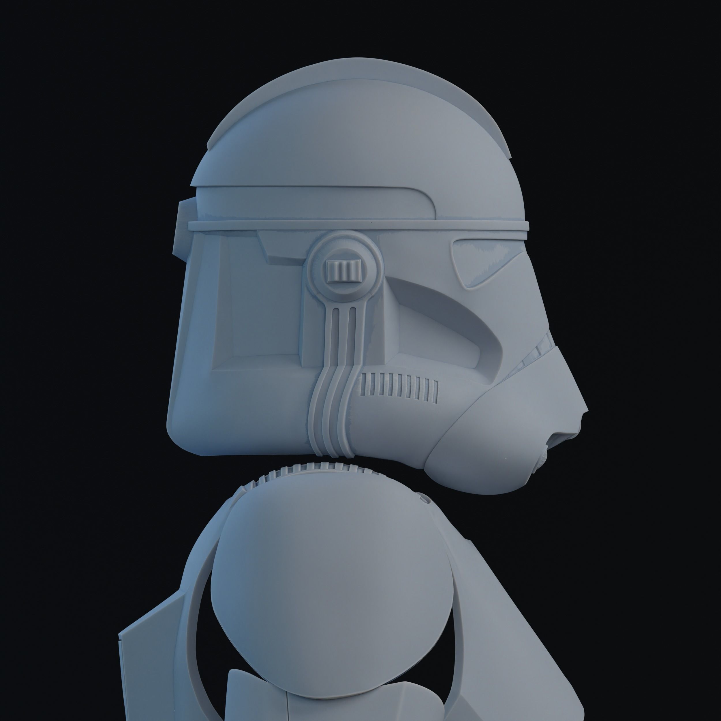Phase 2 Clone Trooper Armor Live Action One-Twelfth Scale 3D print model_6