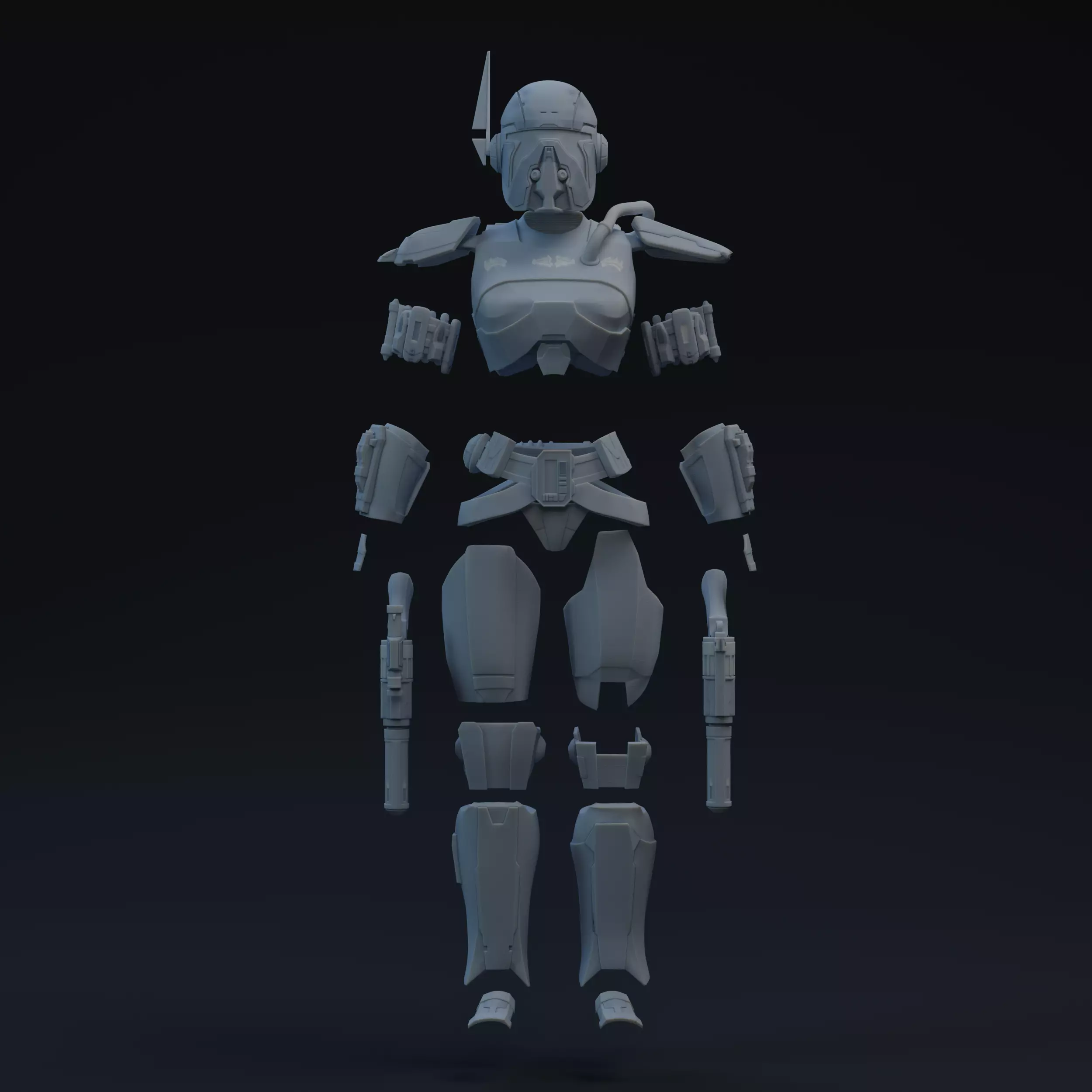 SWTOR Shae Vizla One-Twelfth Scale Kit 3D print model_0