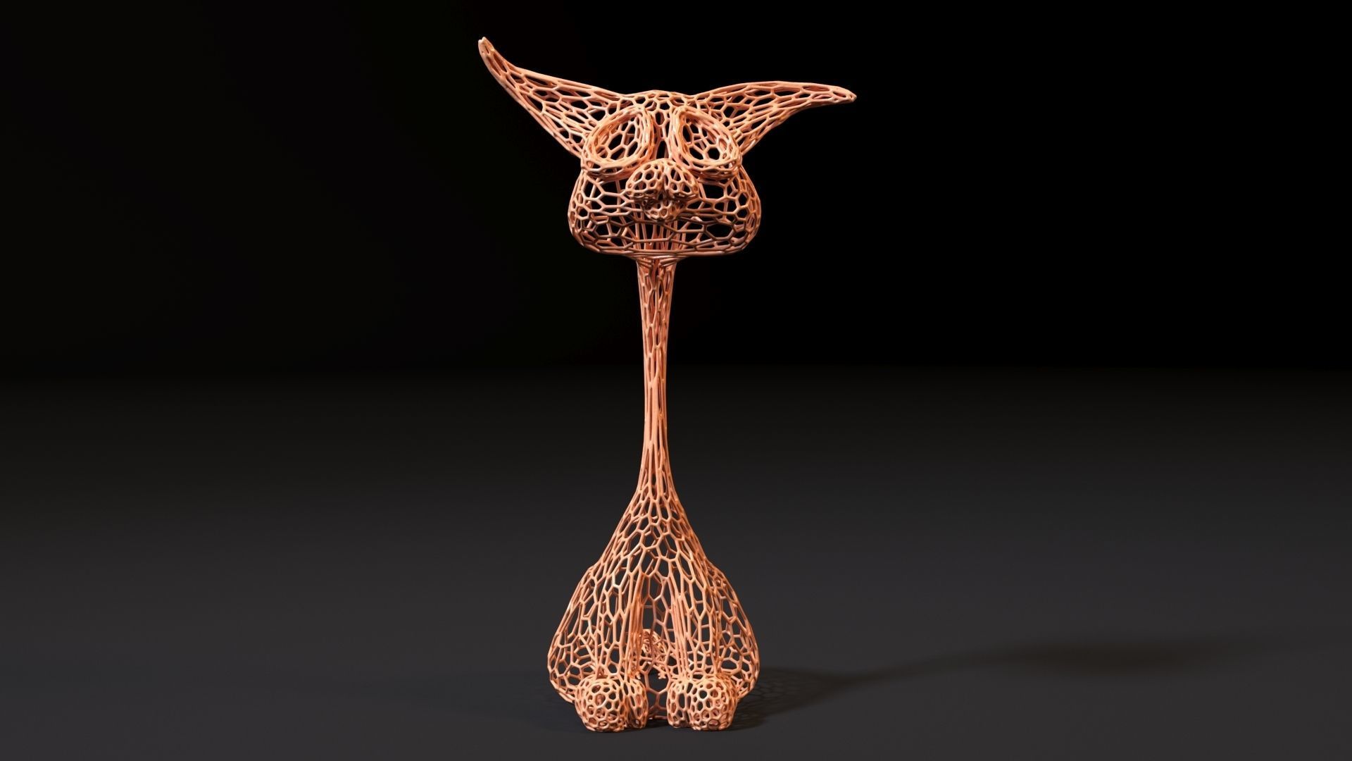 Tattered cat 3D print model_8