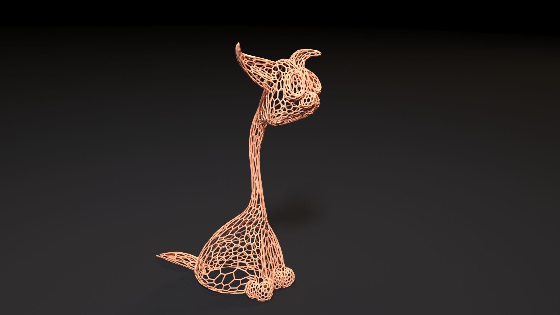 Tattered cat 3D print model_7