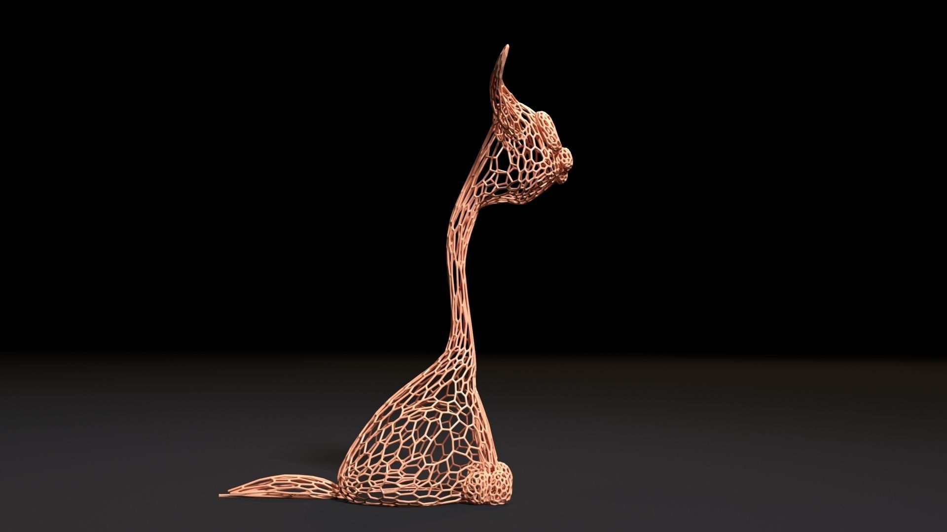 Tattered cat 3D print model_6