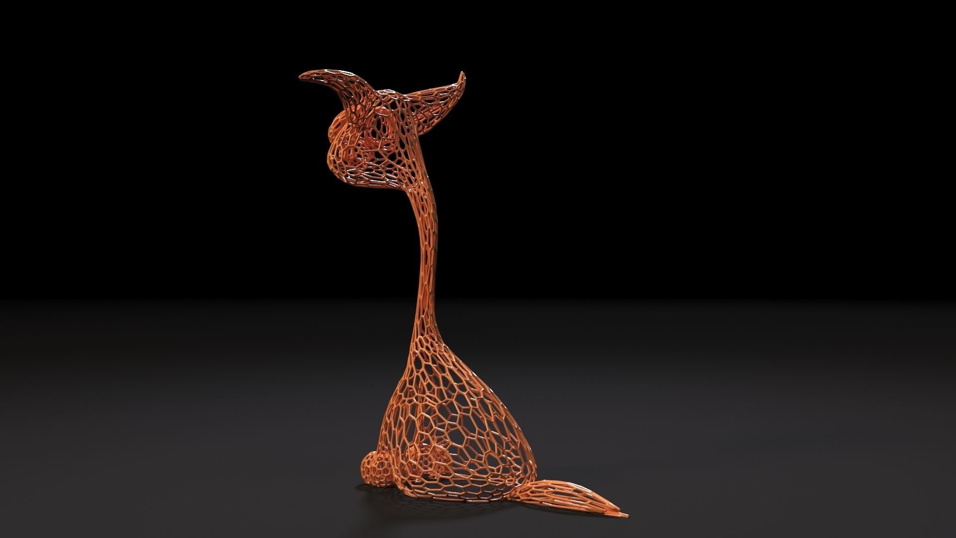 Tattered cat 3D print model_3