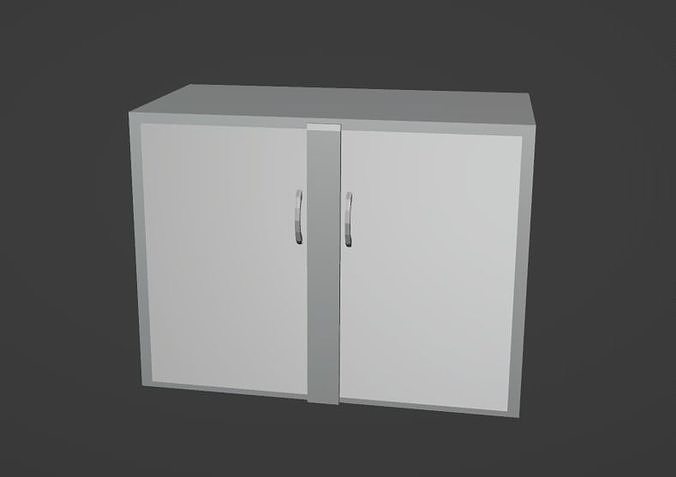 Kitchen cabinet lowpoly Low-poly 3D model