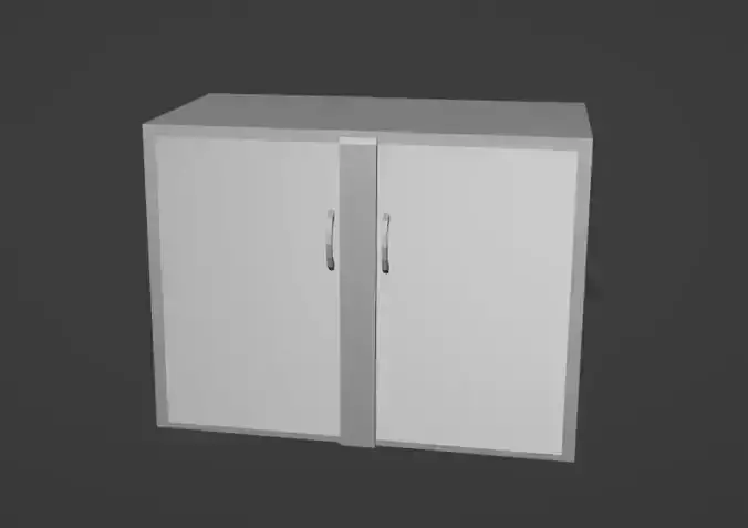 Kitchen cabinet lowpoly