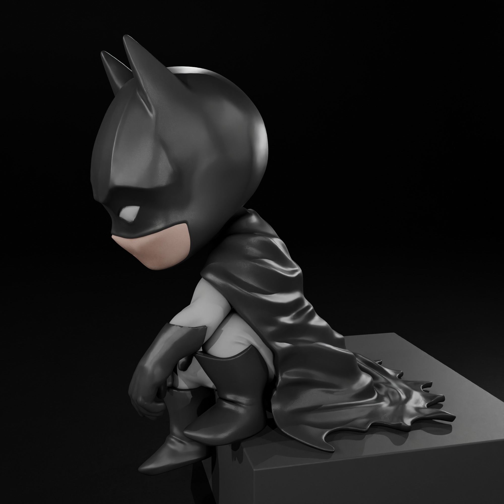 Chibi Batman 3D print model_1