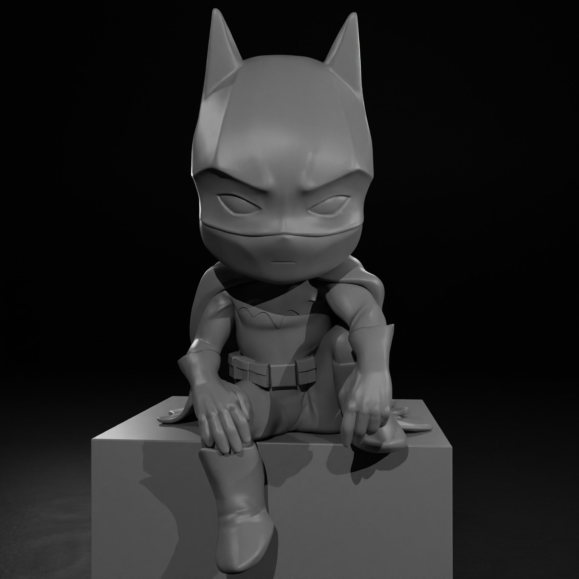 Chibi Batman 3D print model_6