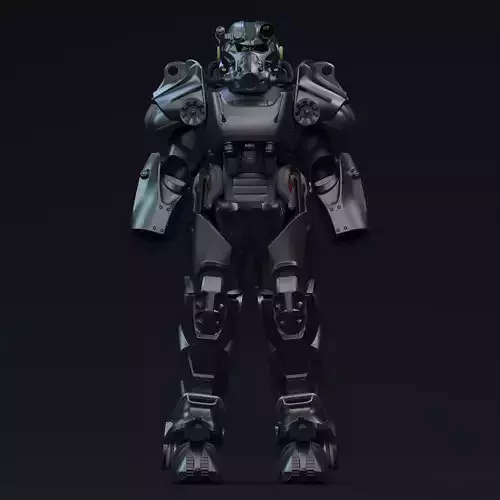 F4 T-60 Power Armor One-Twelfth Scale Kit 3D print model
