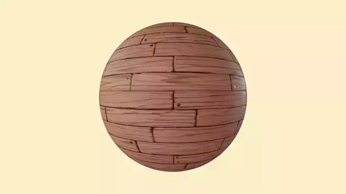 Stylized Wooden Floor PBR  Texture