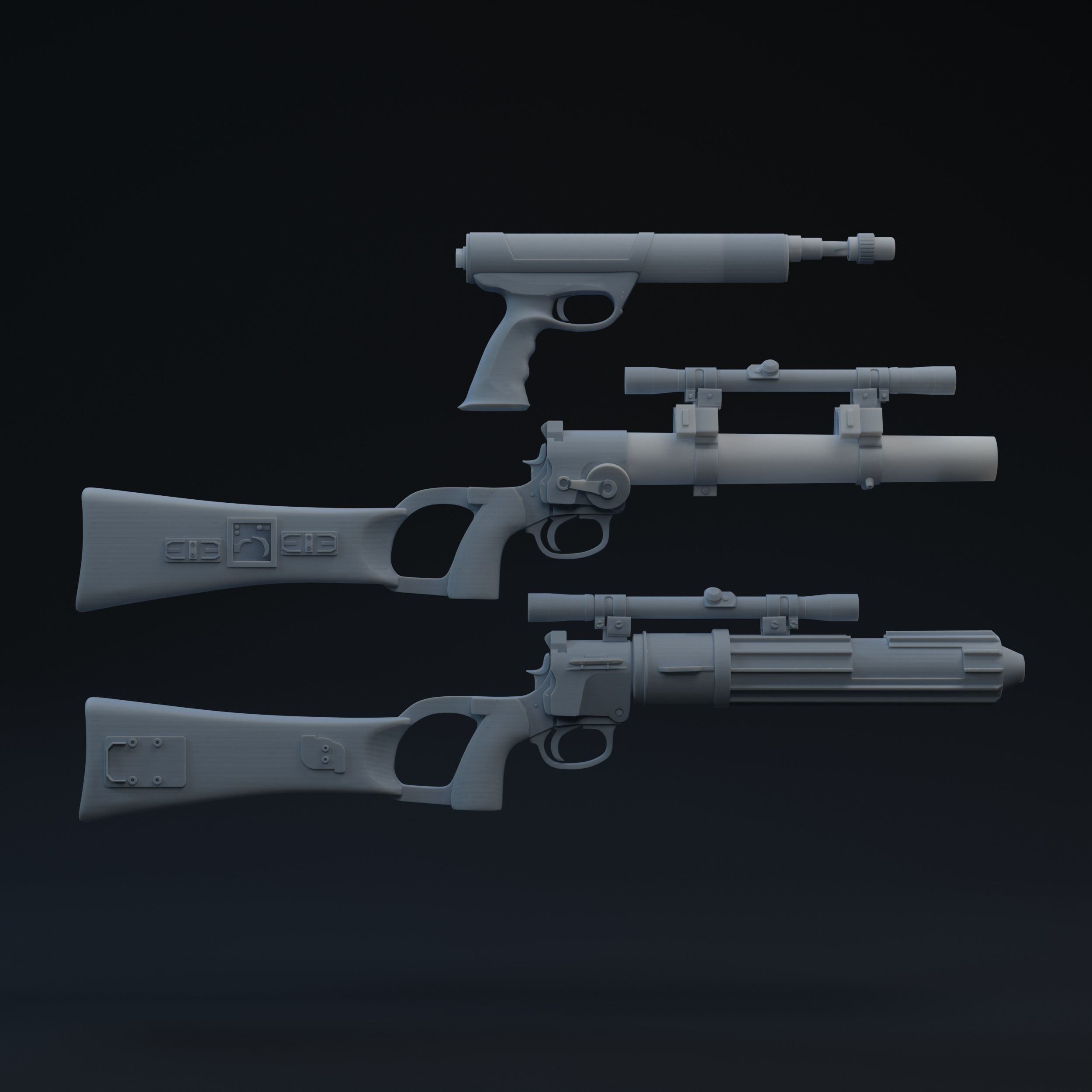 Boba Fett One-Twelfth Scale Kit 3D print model_2