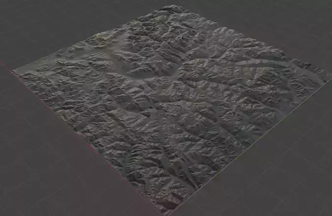 Realistic Terrain 8 3D model