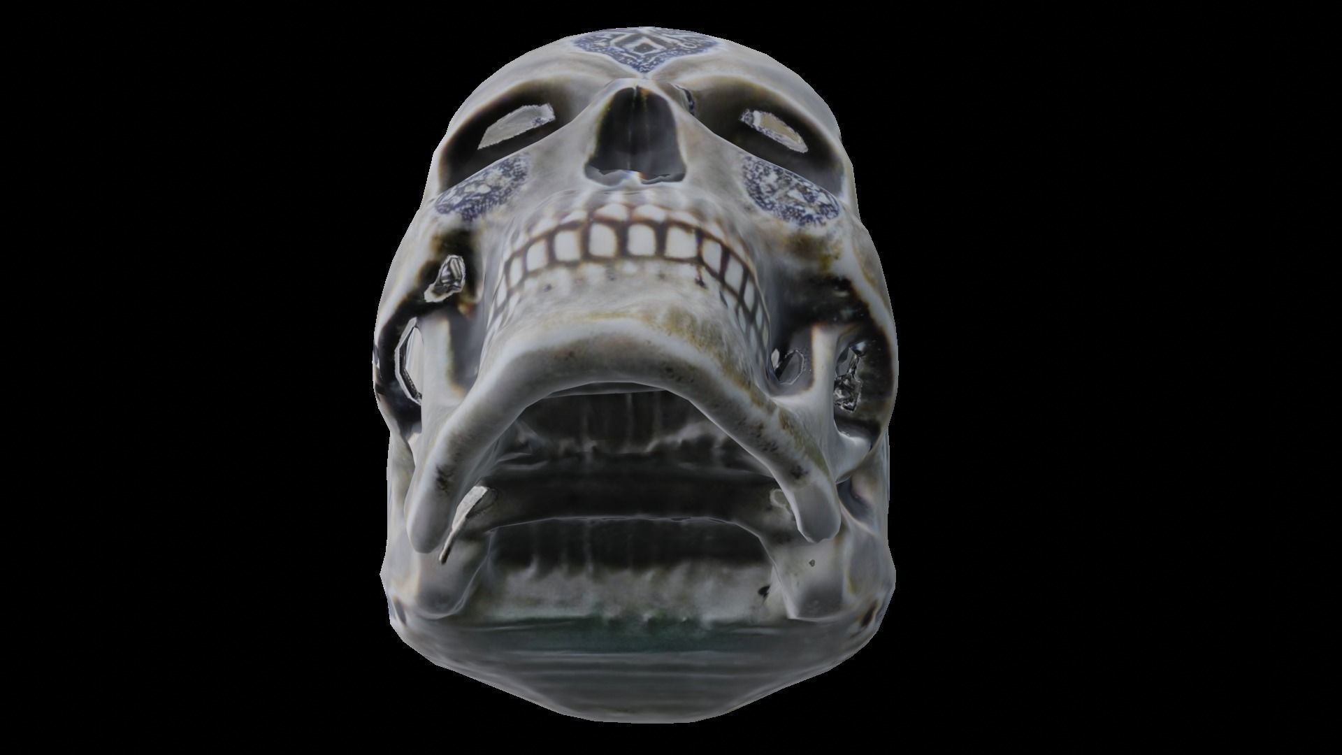 Human skull 3D model_3