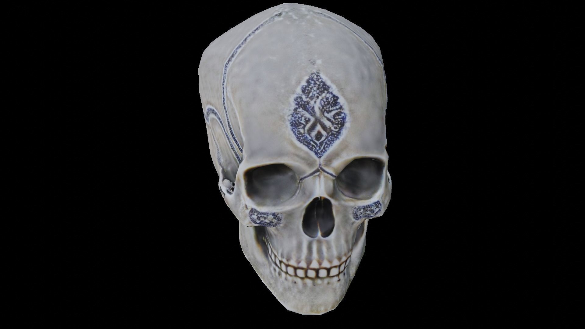 Human skull 3D model_14