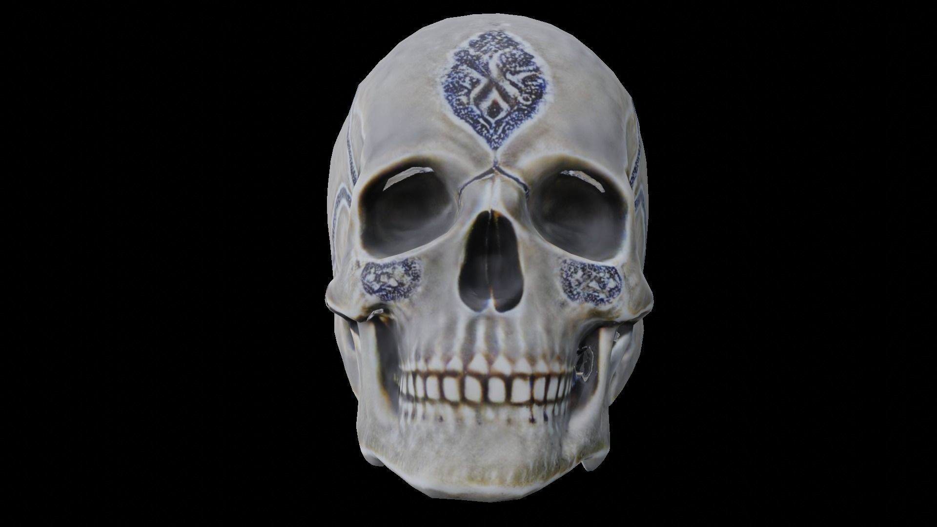 Human skull 3D model_12