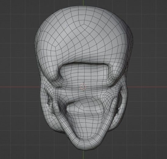Human skull 3D model_9