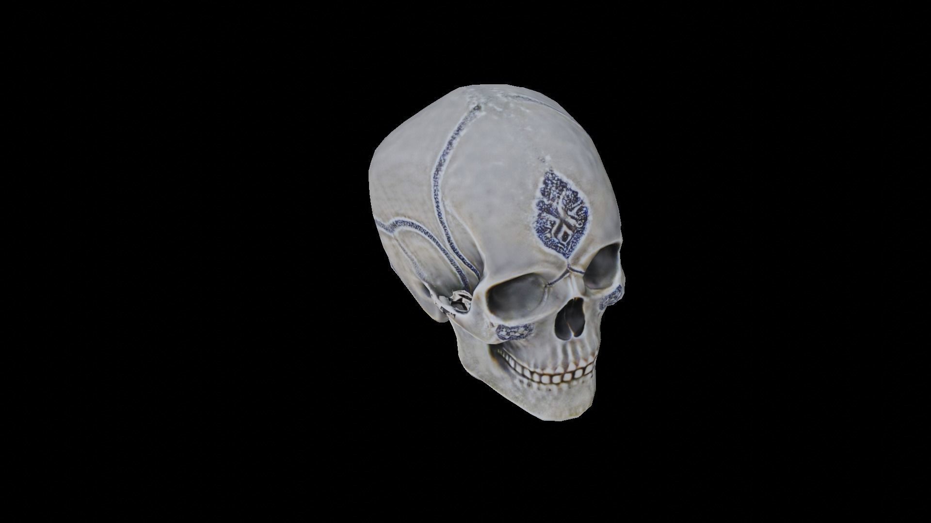 Human skull 3D model_6