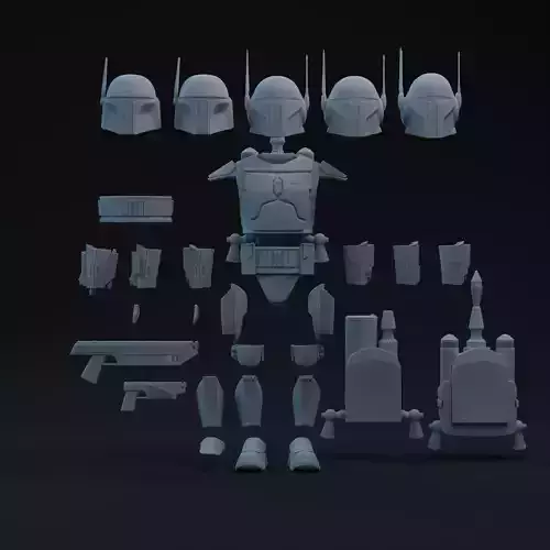 Mandalorian Pre-Vizla and Specialist One-Twelfth Scale Kit