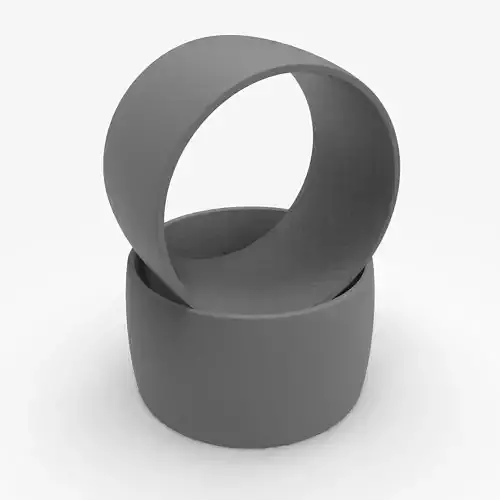 Printable jewelry comfort WEDDING ring 12mm STL 7 US sizes