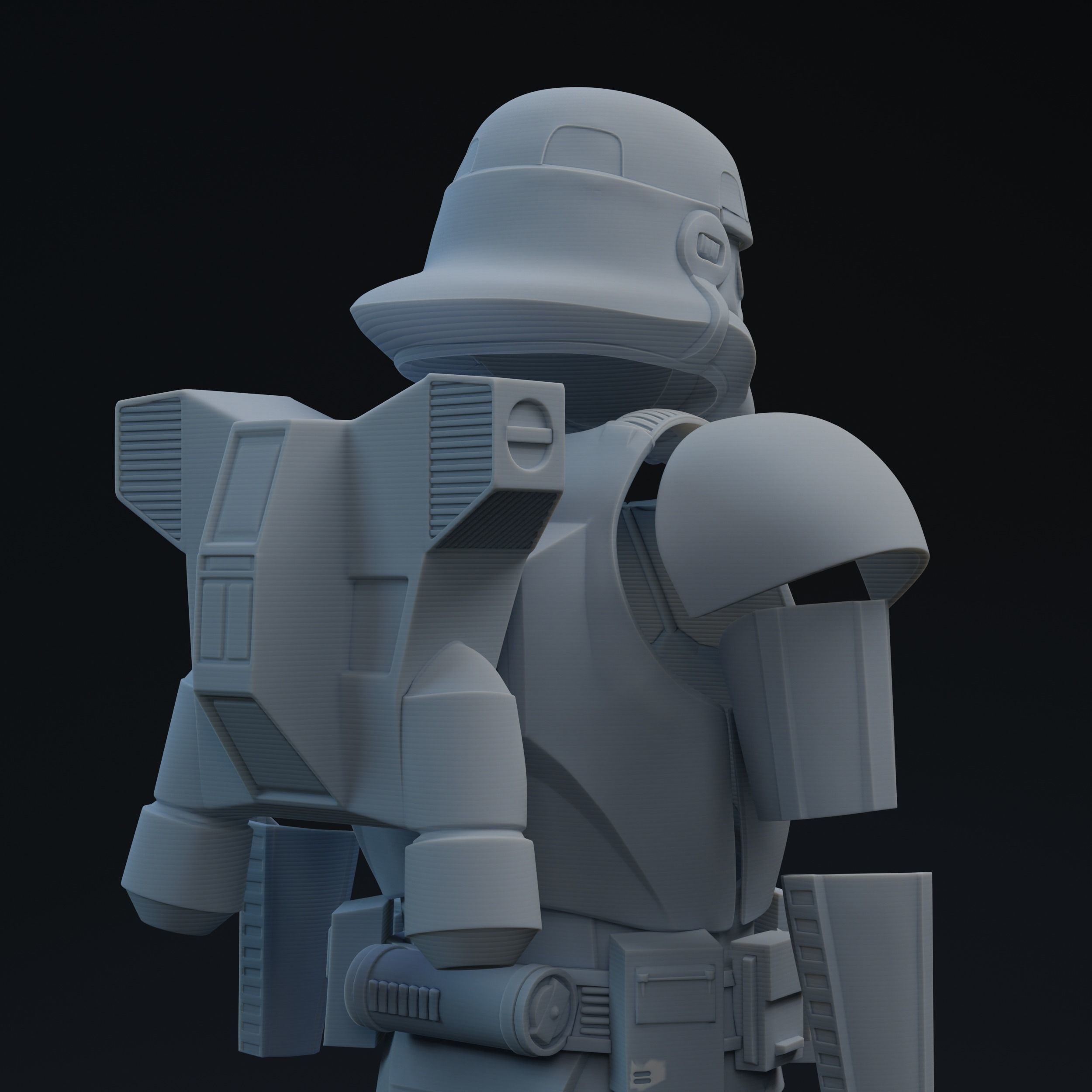BFII Phase Zero Dark Trooper One-Twelfth Scale Kit 3D print model_2