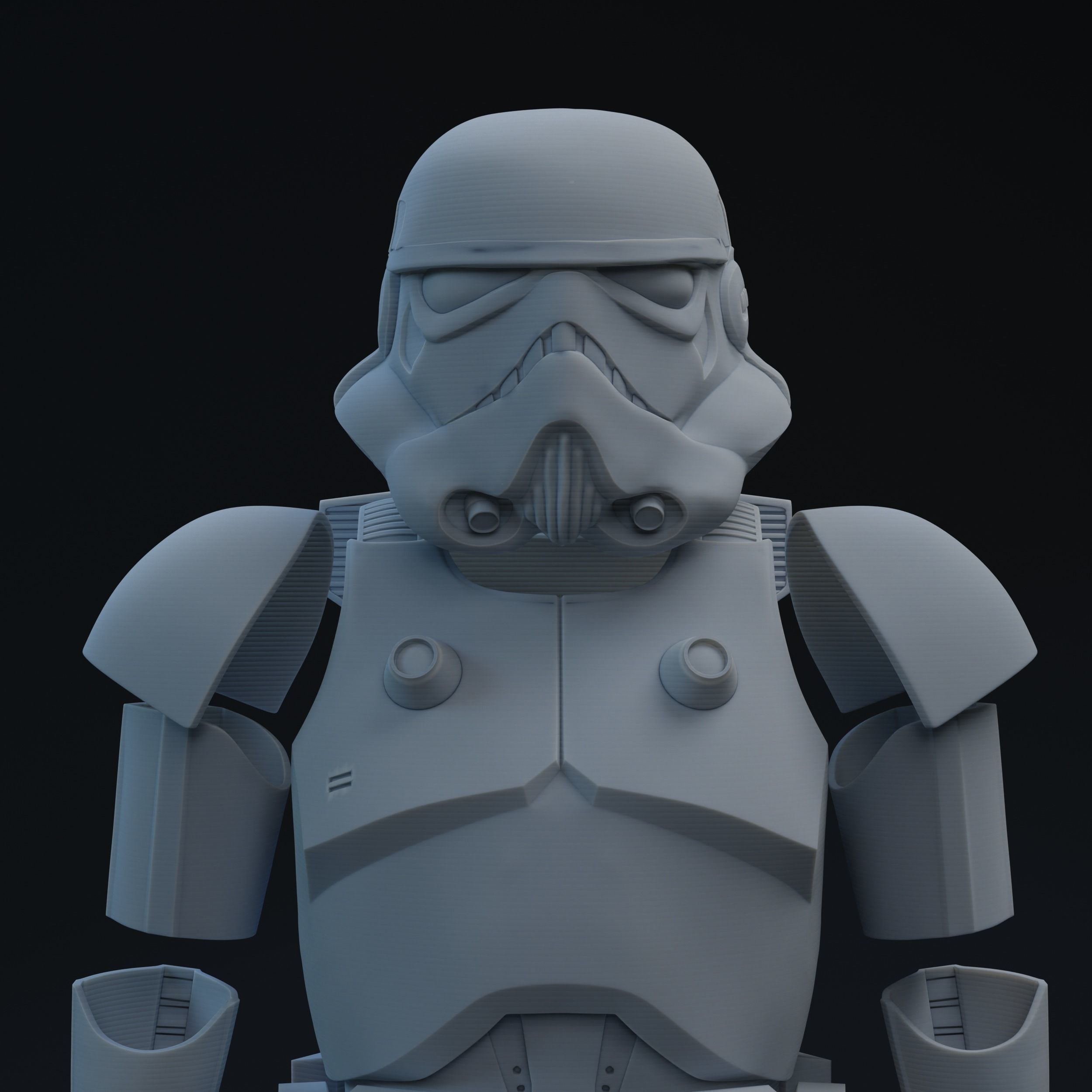 BFII Phase Zero Dark Trooper One-Twelfth Scale Kit 3D print model_1