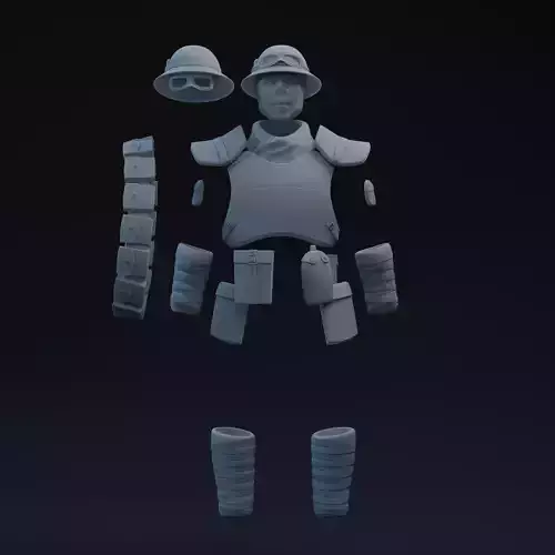 FNV NCR One-Twelfth Scale Kit and Ghoul Head