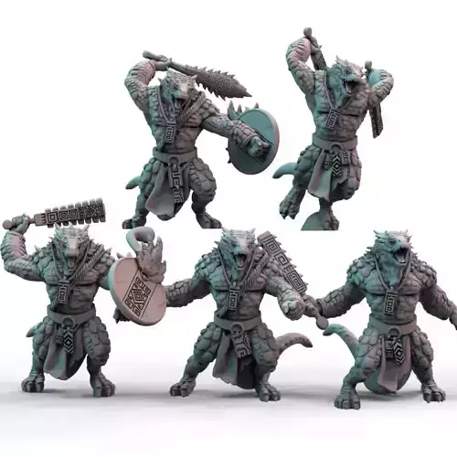 Lizardmen Infantry  3D print model