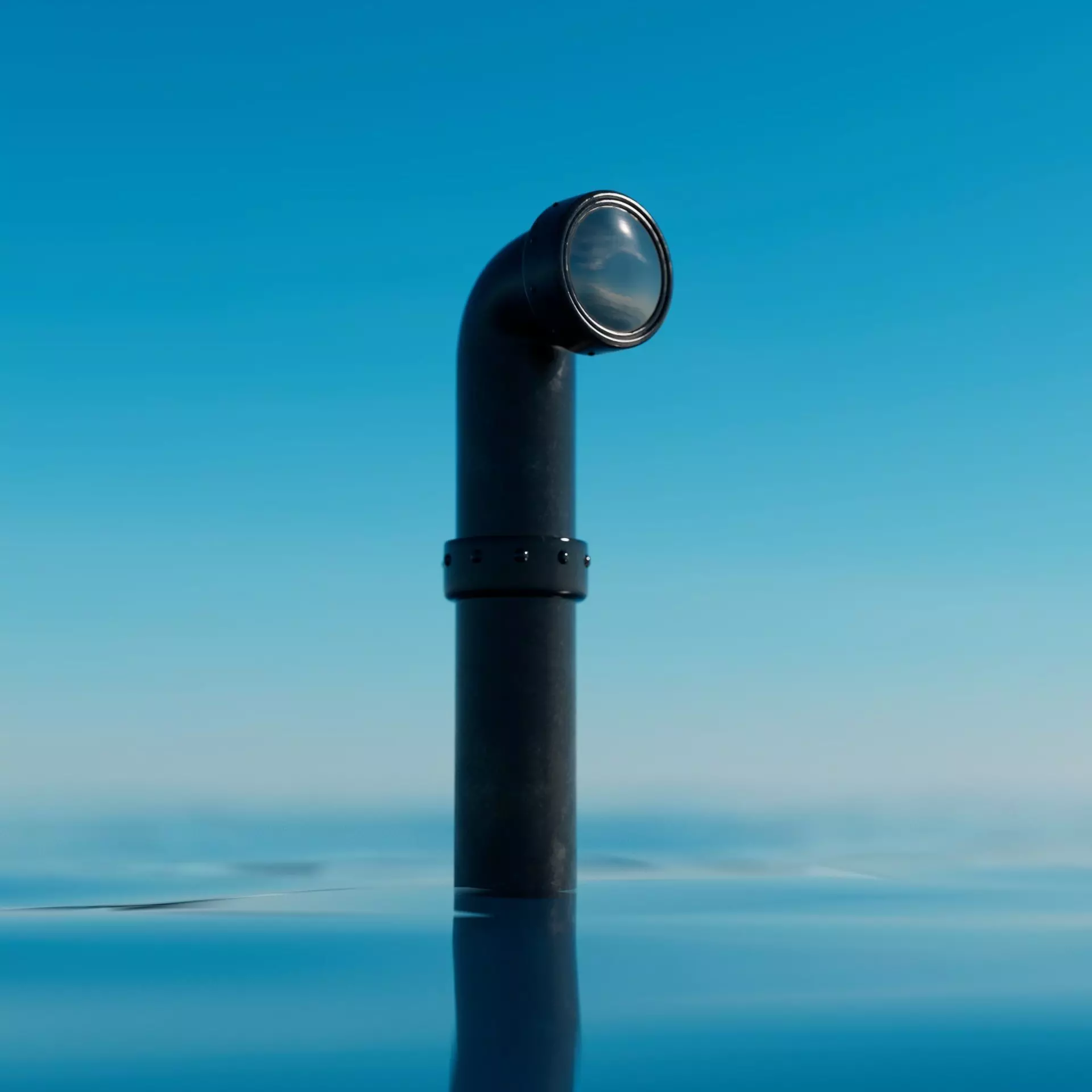 Submarine Periscope Low-poly 3D model_0