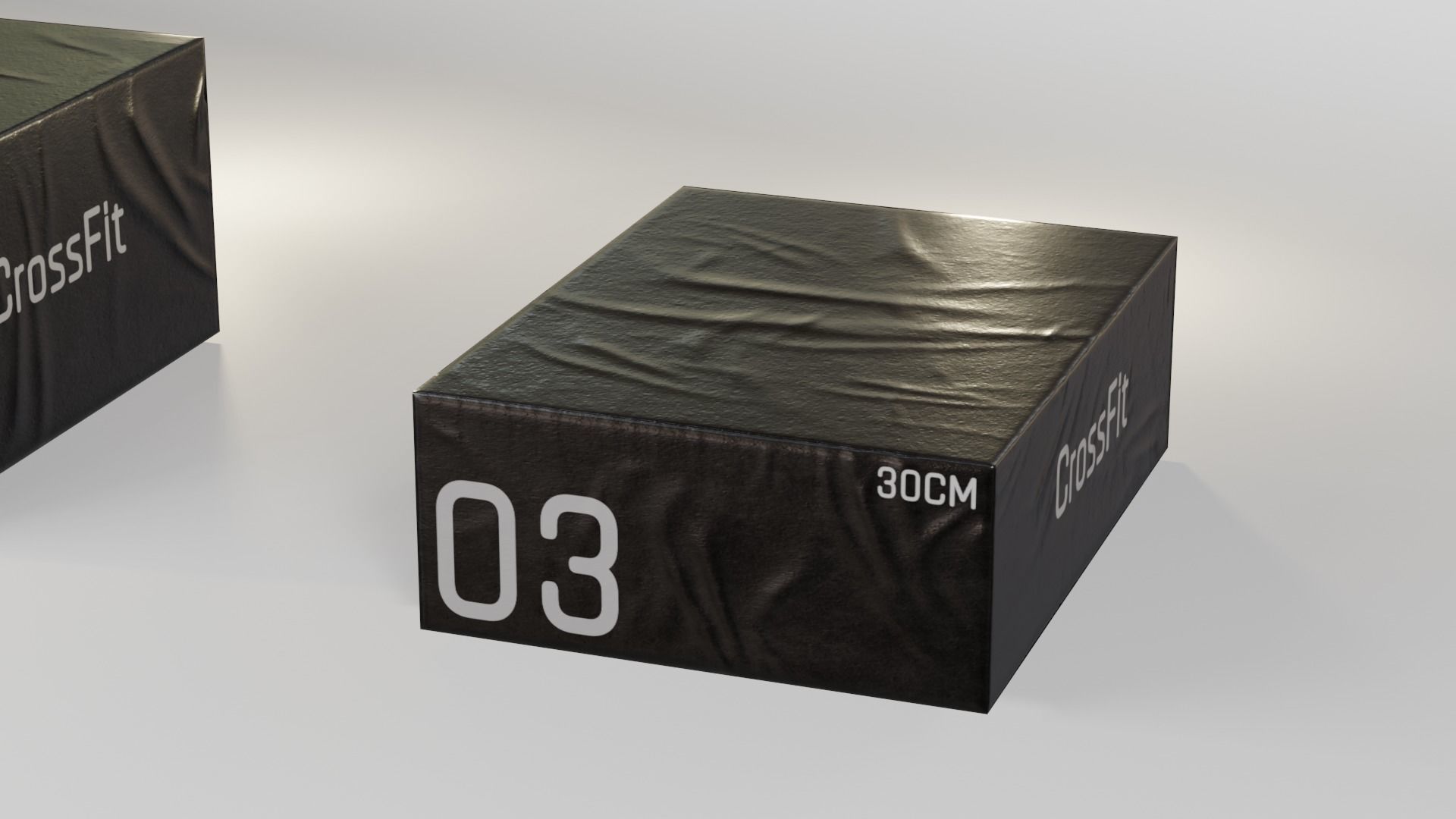 Aerobic - Jump Boxes Pack Low-poly 3D model_4