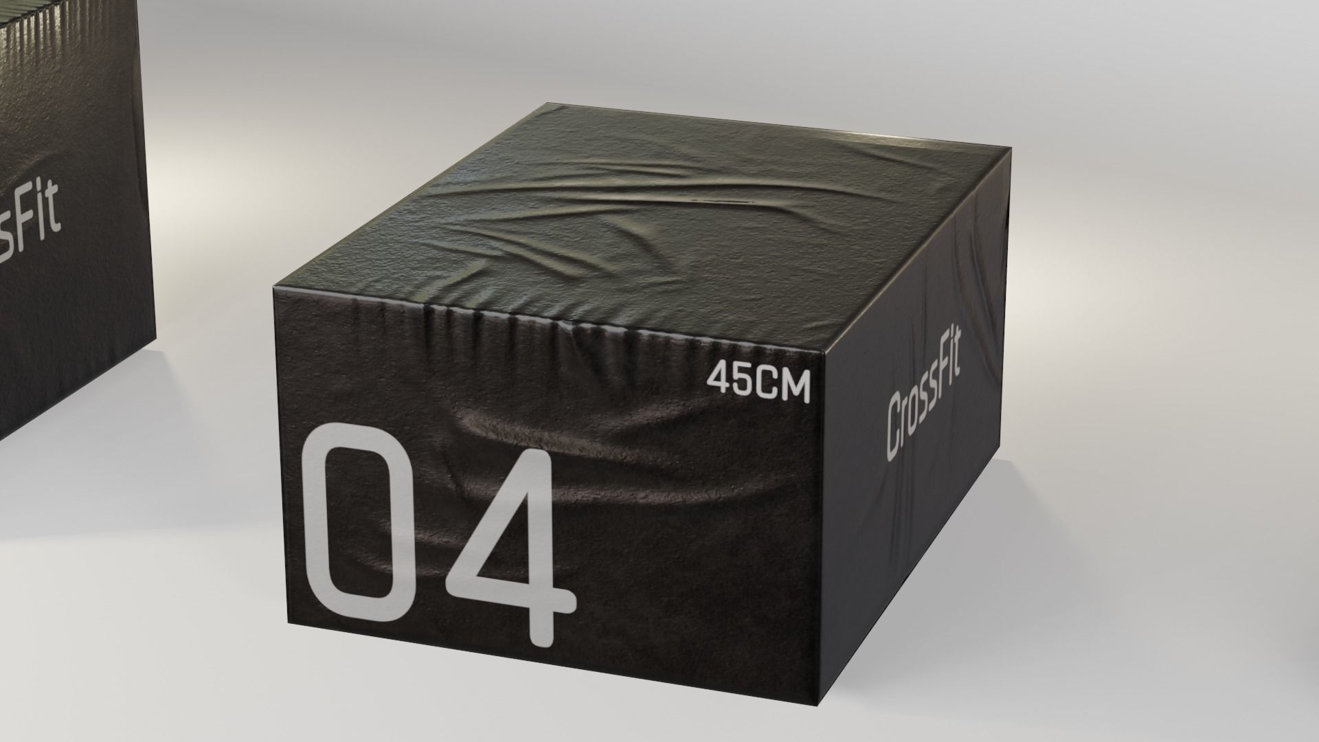 Aerobic - Jump Boxes Pack Low-poly 3D model_3