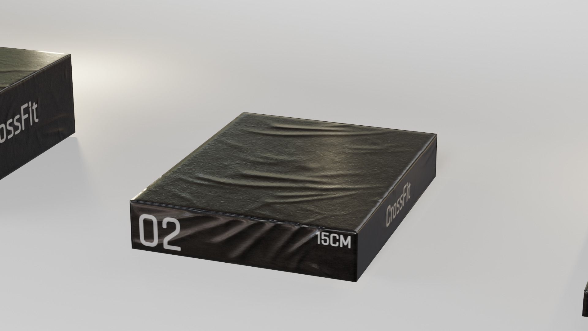 Aerobic - Jump Boxes Pack Low-poly 3D model_5