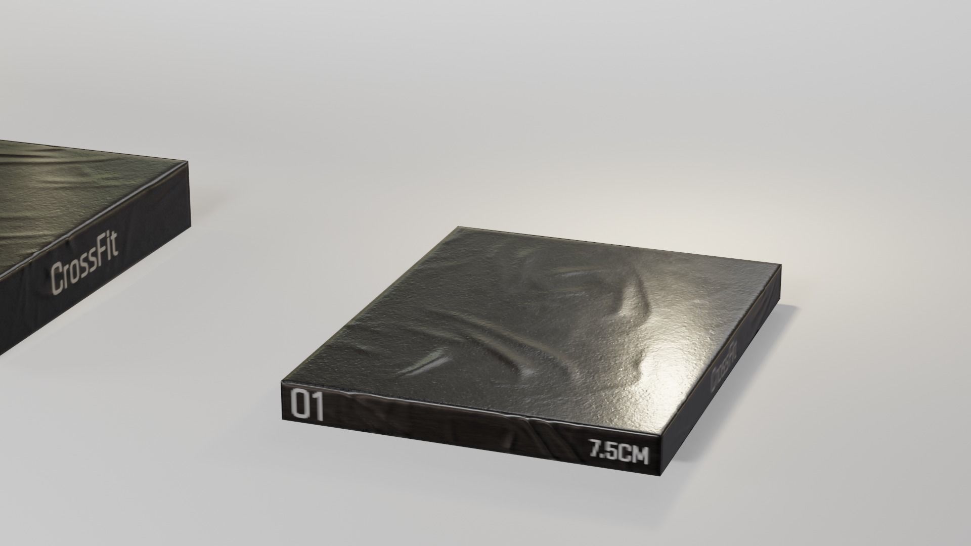 Aerobic - Jump Boxes Pack Low-poly 3D model_6