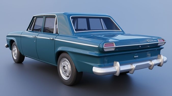 Studebaker Commander 4 Door 1964 3D print model 4