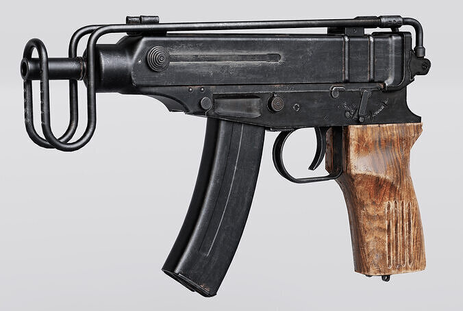 Skorpion vz 61 Low-poly 3D model