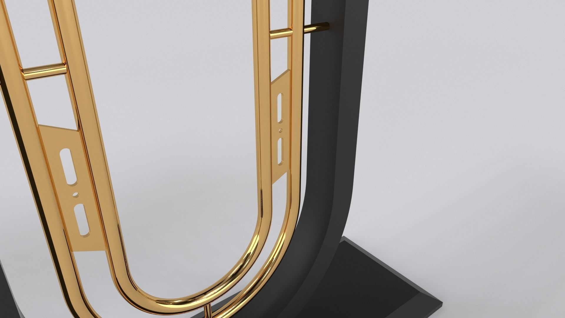 Luxury console table Free 3D model_4