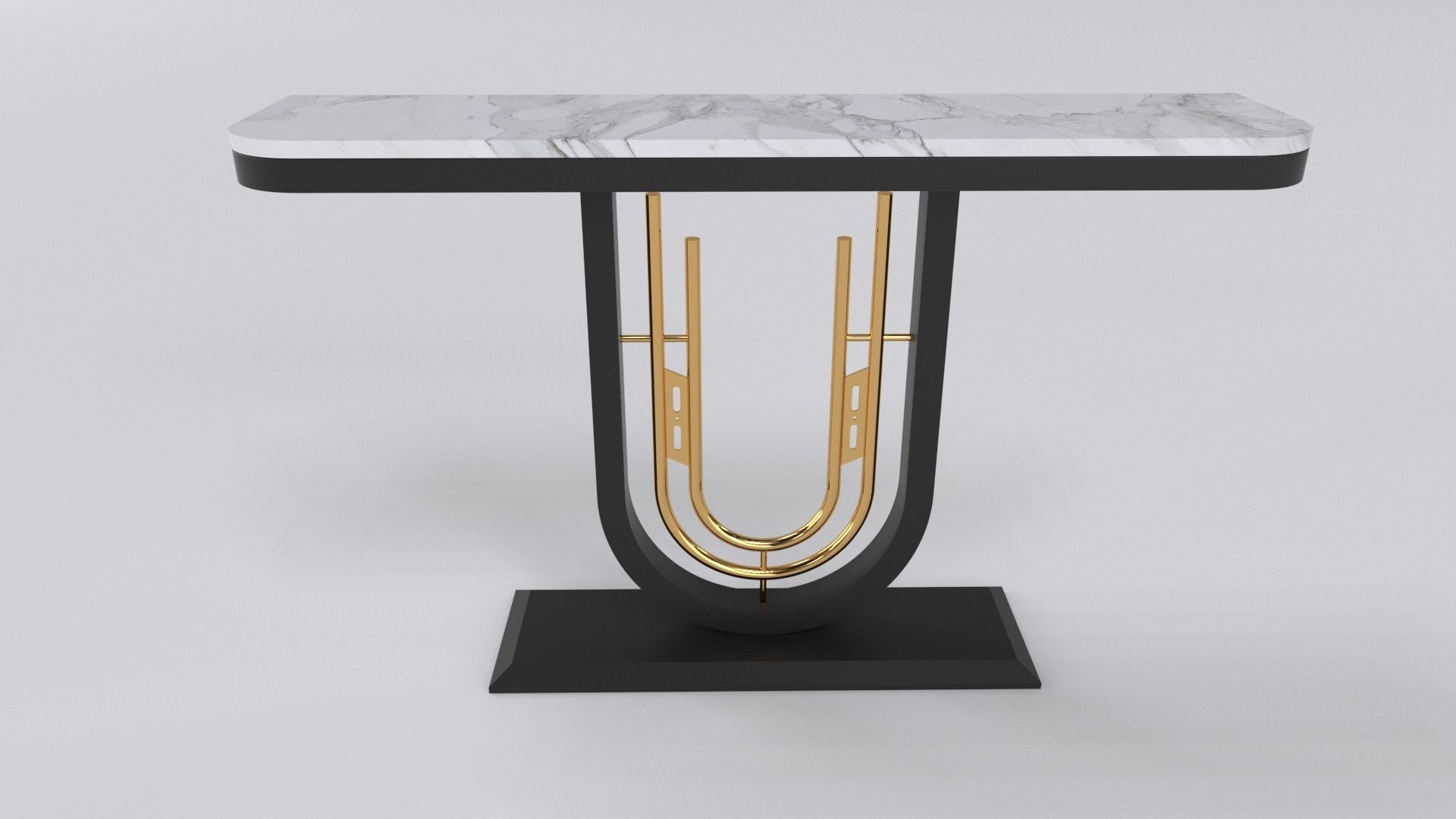 Luxury console table Free 3D model_1