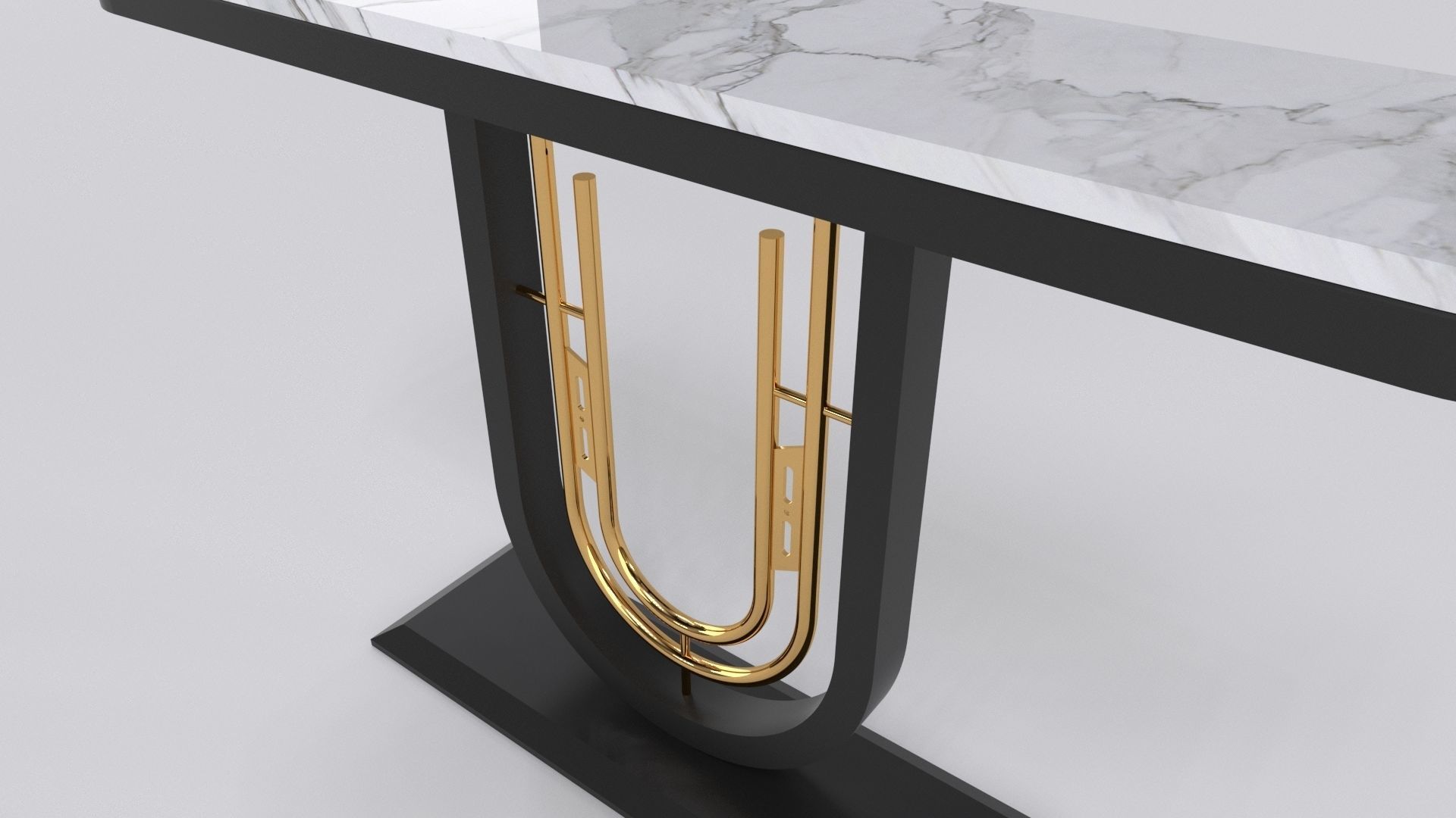 Luxury console table Free 3D model_3