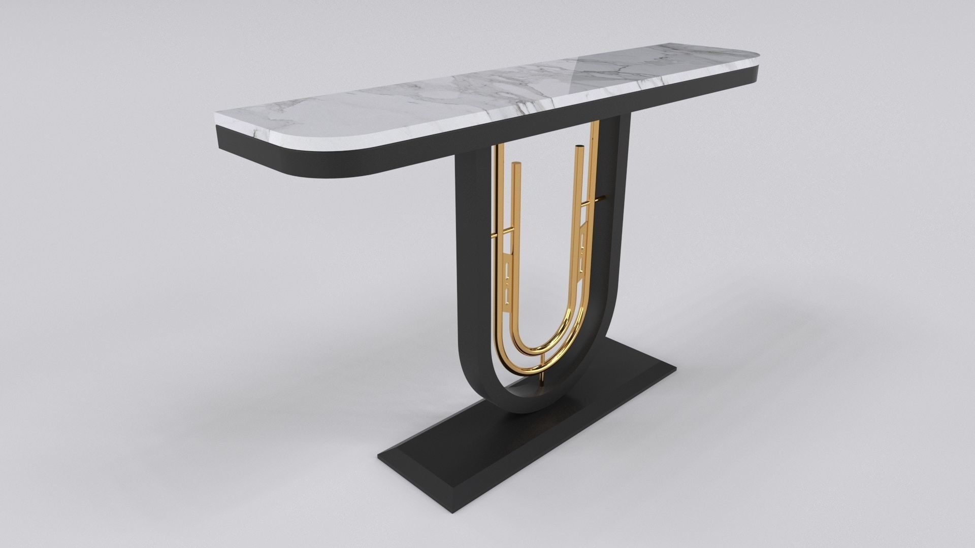 Luxury console table Free 3D model_8