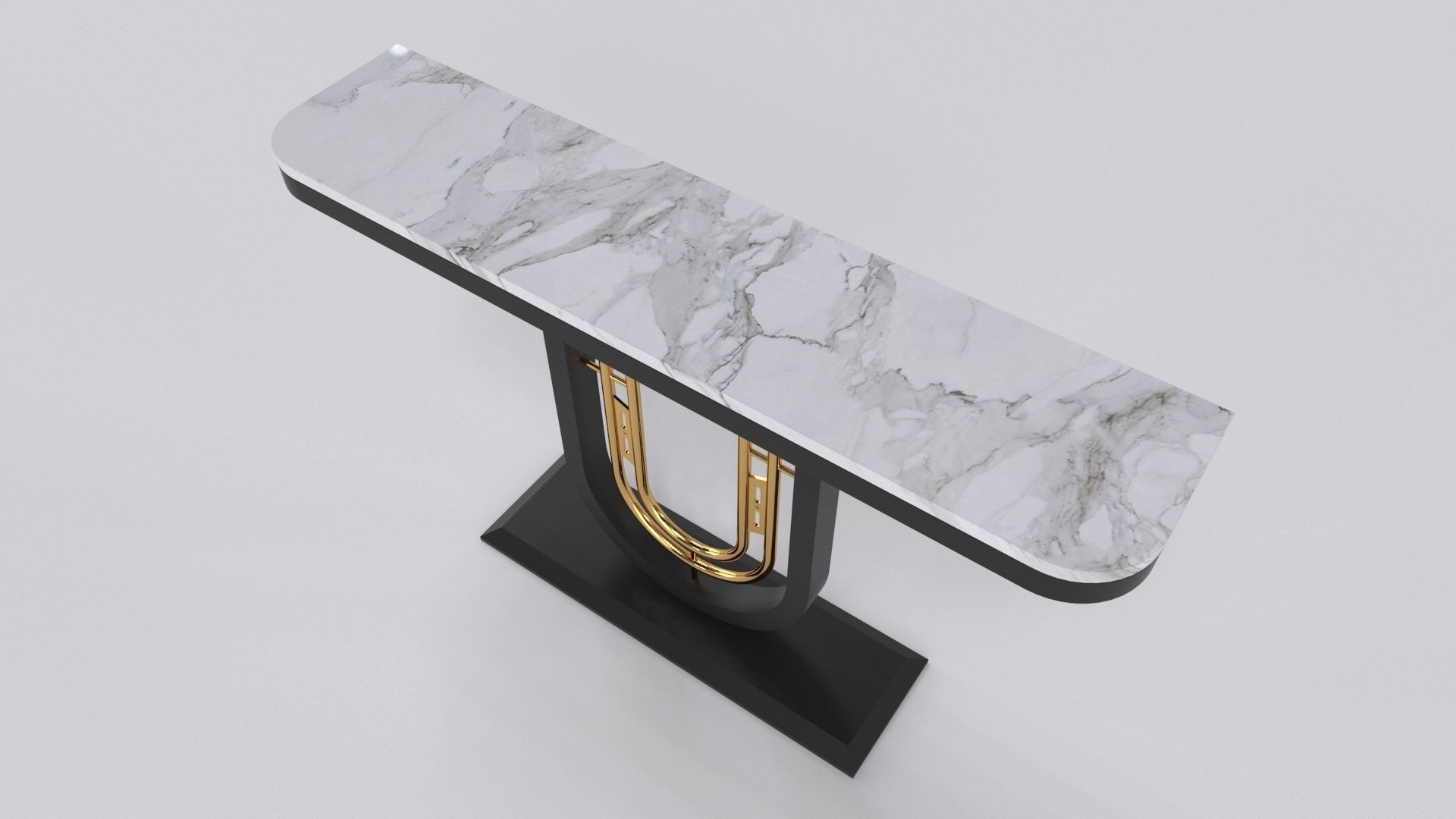 Luxury console table Free 3D model_5
