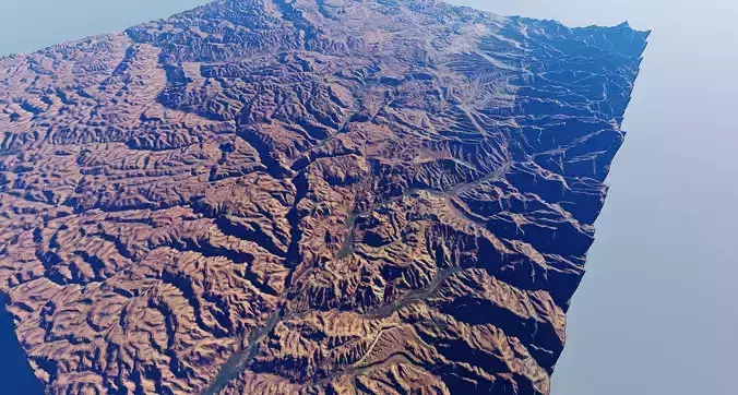 Realistic Terrain 13 3D model