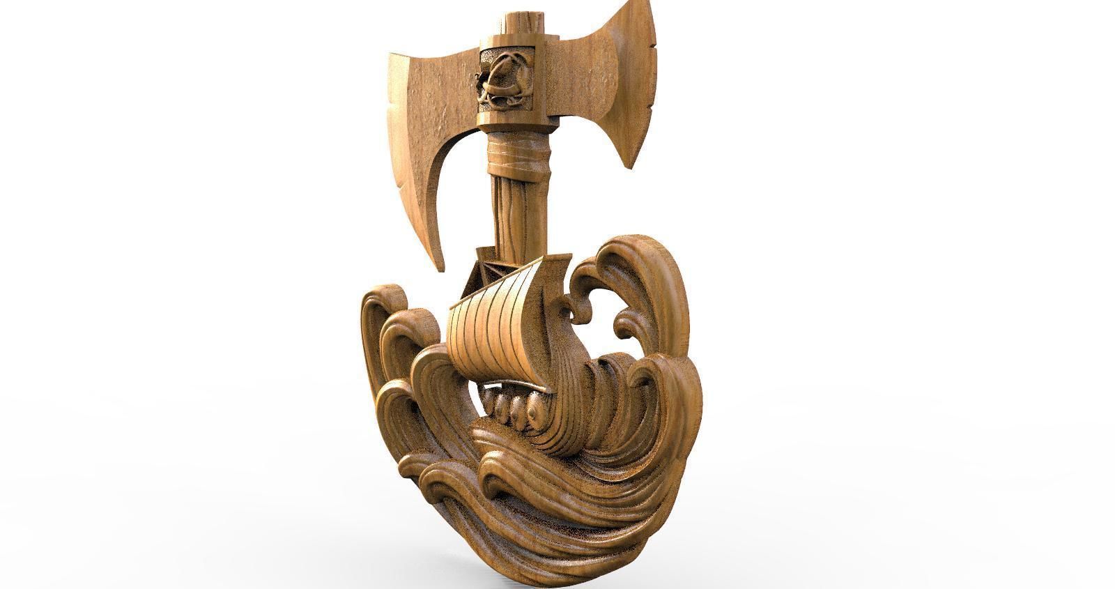 Viking Ship CNC  3D print model_6