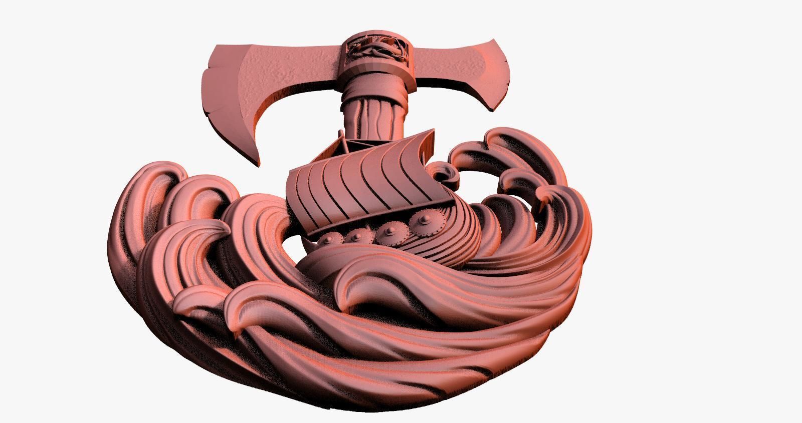 Viking Ship CNC  3D print model_4