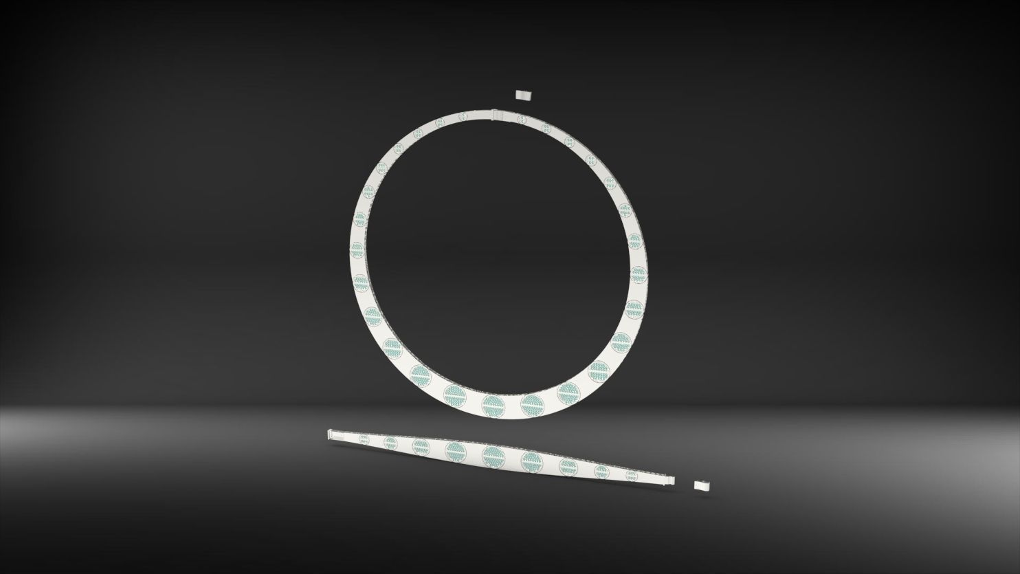 cartier stone necklace and bracelet set 3D print model_7