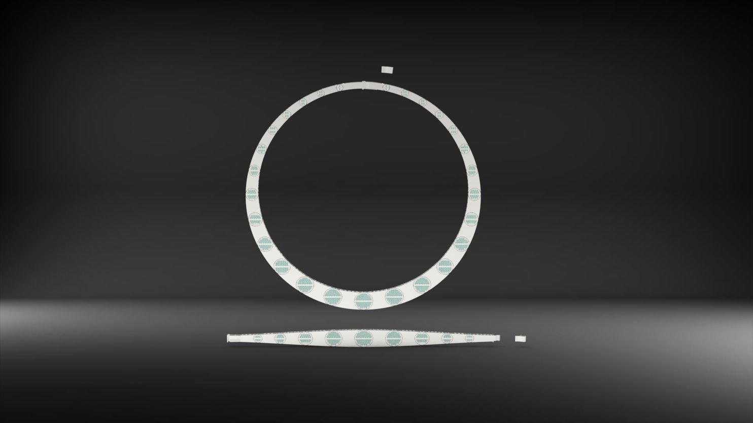 cartier stone necklace and bracelet set 3D print model_5