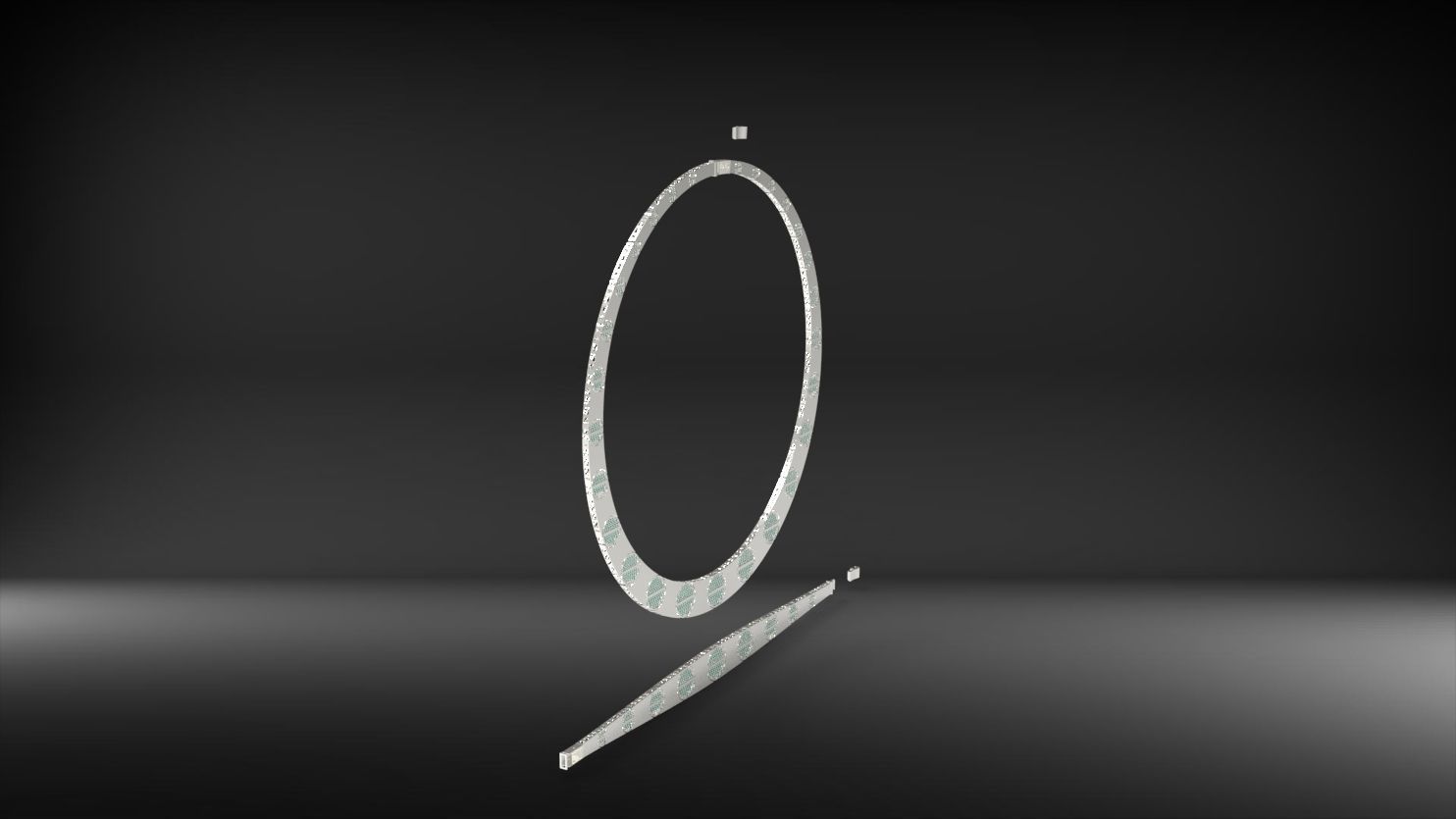 cartier stone necklace and bracelet set 3D print model_15