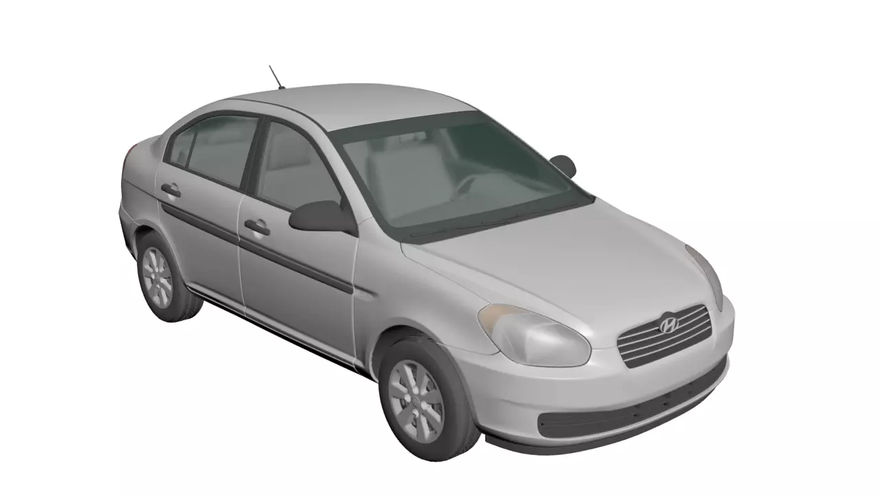 accent hyundai 2006 - 2011 3D model
