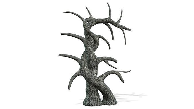 ENROLADA - The strange plant with animation 3D model