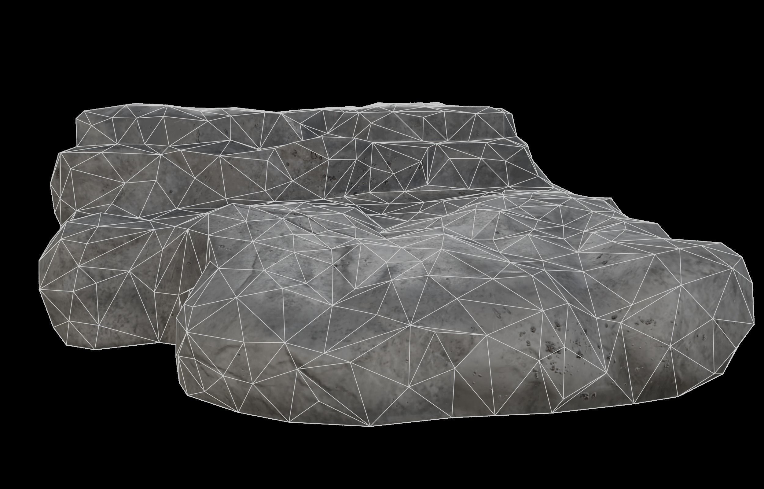 Lowpoly Rock Pack Volume 01 Low-poly 3D model_25